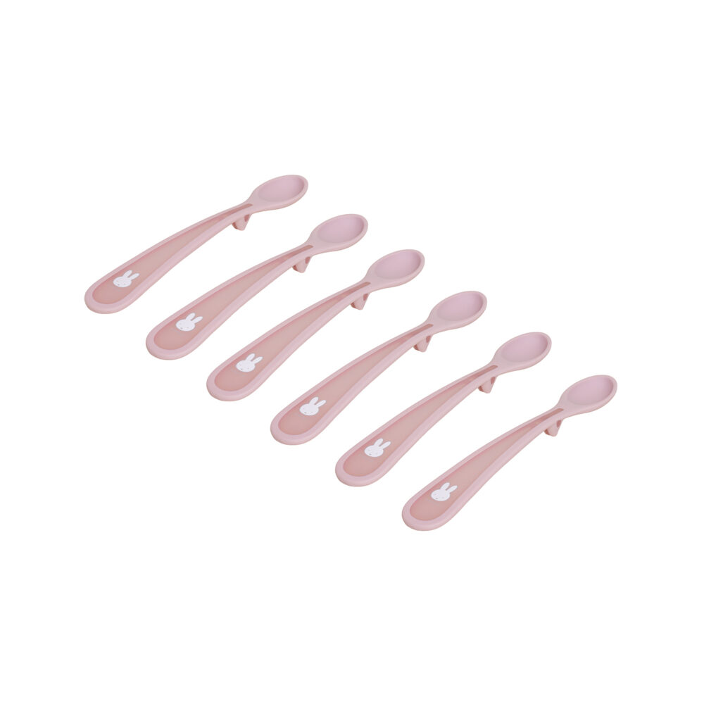 KOKO - Set 6 Soft Tip Long Handle Spoons - Miffy - Pink