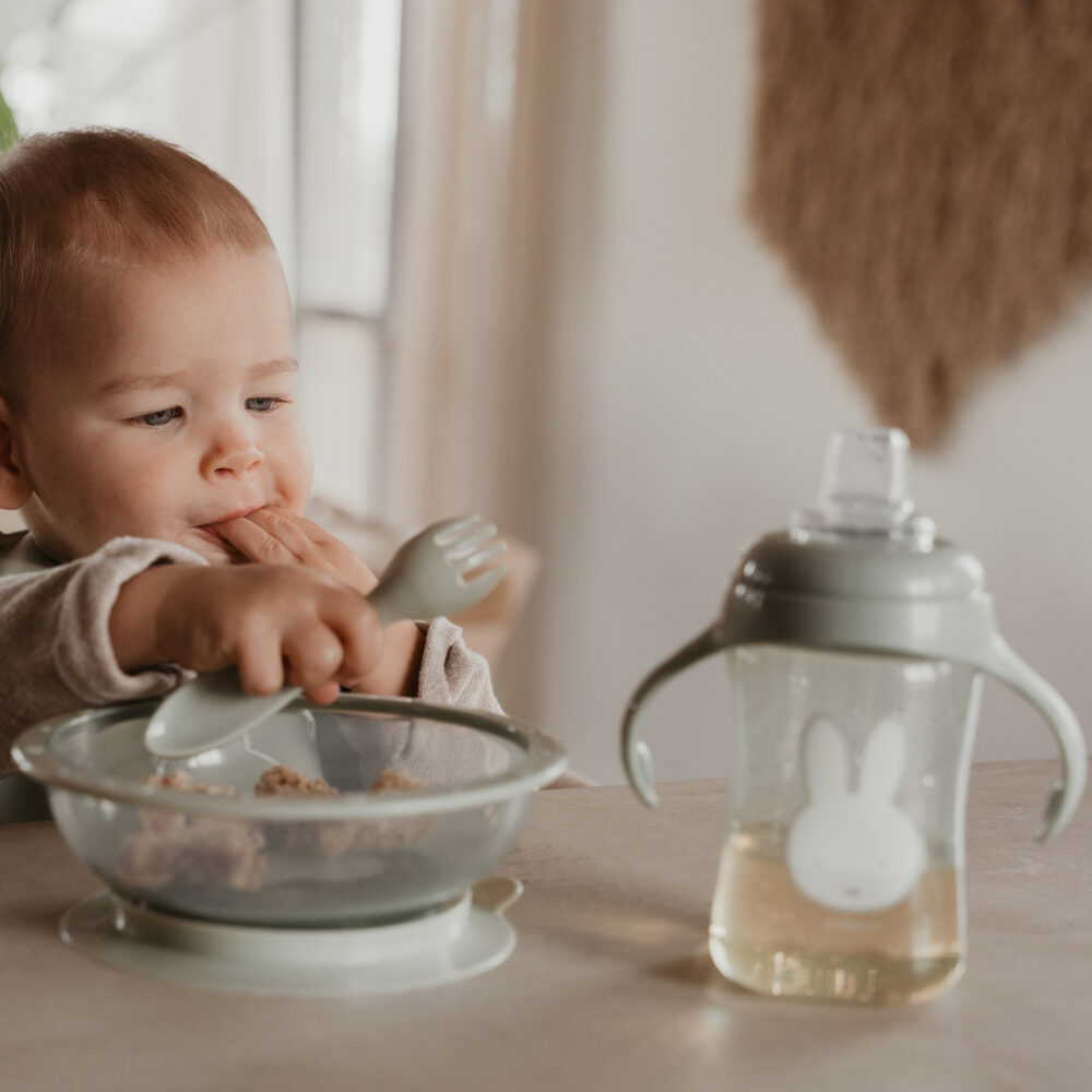 Alternative view of KOKO - Suction Bowl - Miffy - Green